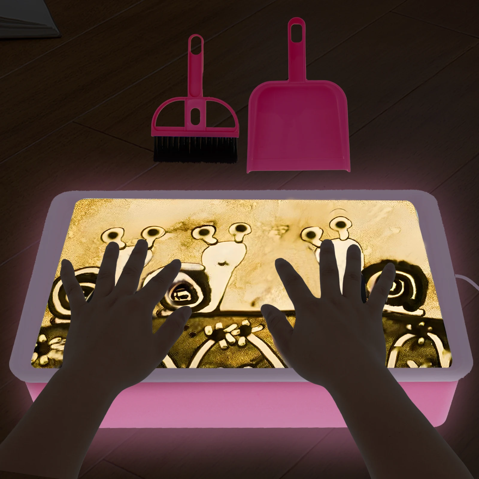Sand Painting Light Box DIY Sand Painting Light Table Soft Art Box Fun Table Art sand painting light box