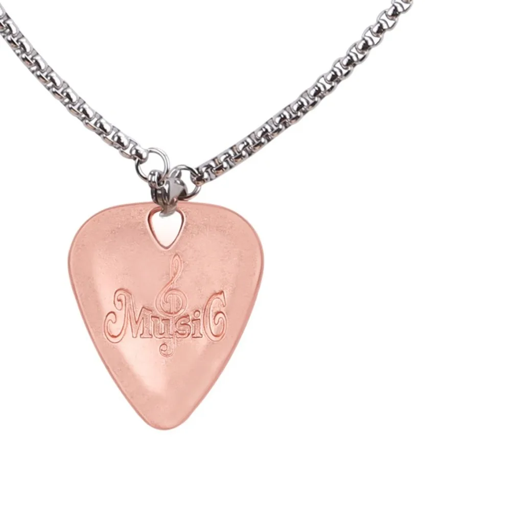 Description Picture 5 of itemMediator Guitar Necklace Pick Triangle Gestures Metal Guitar Plectrum Bass Guitar Adhesive Guitar Pick Collares Pendant Ukulele