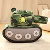 New  creative Tank Car Plush Dolls Simulation Peluche Toys Novelty Plush Toys Stuffed Soft Pillow   Birthday Gift For Boys Kids 1