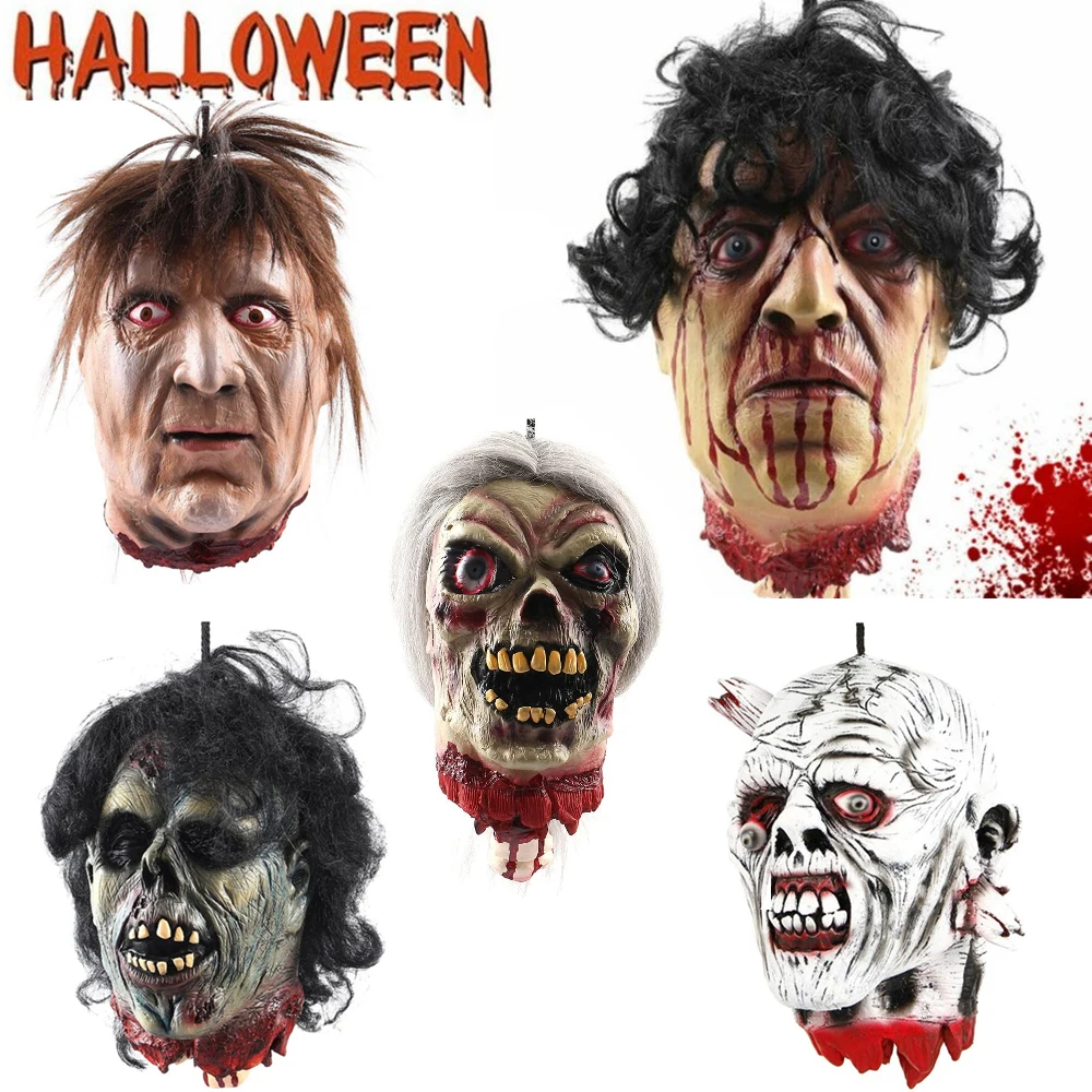 

Halloween Horror Props Bloody Hand Haunted House Party Decoration Scary Zombie Heads Bloody