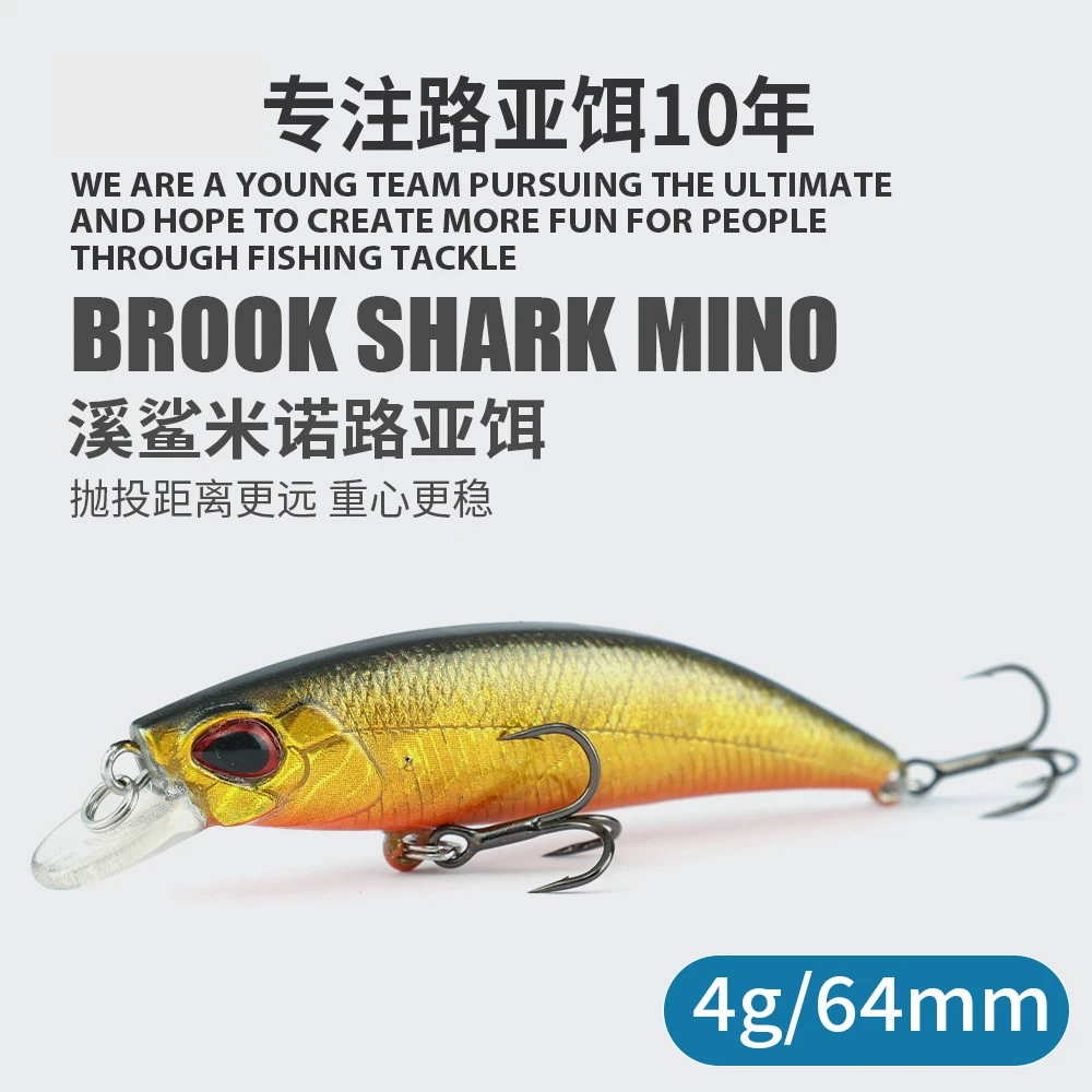

mini Sinking Minnow Wobblers Fishing Lures 6.4cm 4g Trout Artificial plastic Hard Bait Jerkbait Crankbait Bass Fishing Tackle