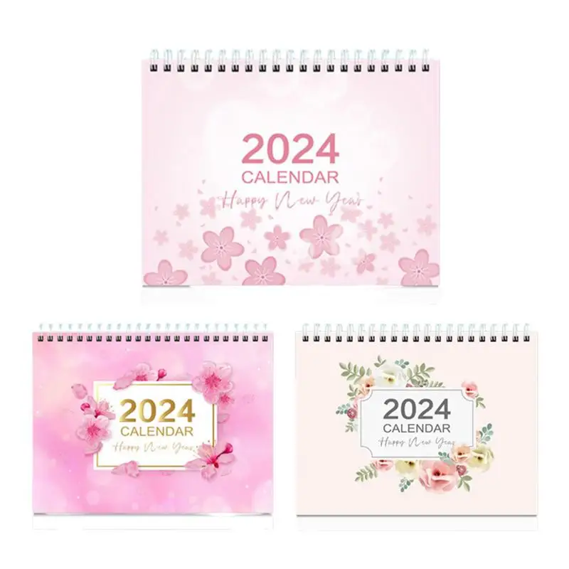 

Cute Calendar For Desk Monthly Spiral Stand Up Calendar 12 Month Calendar For Home School Classroom Decorative Calendar For Work