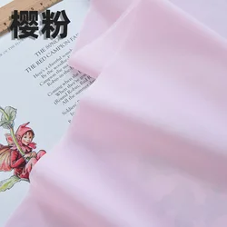 Pure Cotton Fabric in Solid Color - 140x50cm Plain Weave for DIY Craft and Sewing Projects (Cherry Pink)