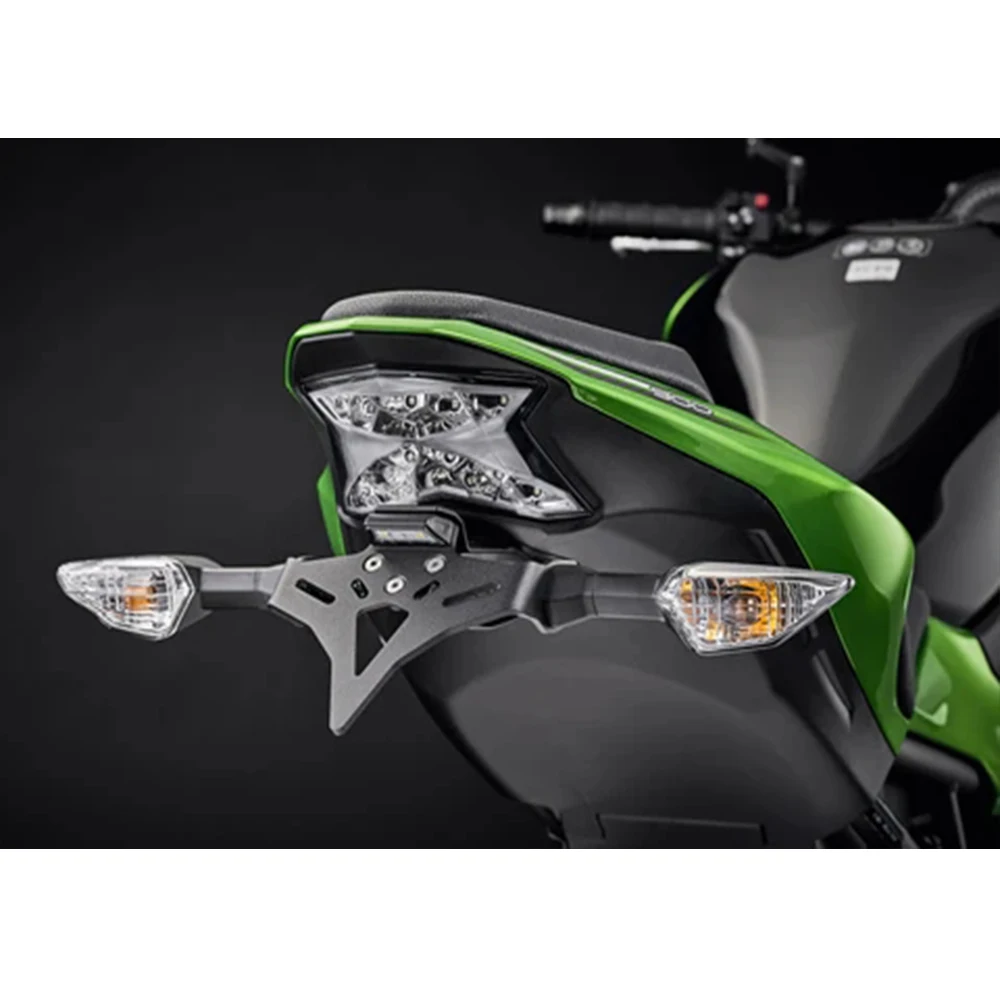 Kawasaki Z900 Z900SE / ZH2 2017-2024 오토바이 후면 짧은 테일 스톡 라이센스 플레이트 홀더 Tailstock 프레임 브래킷 키트