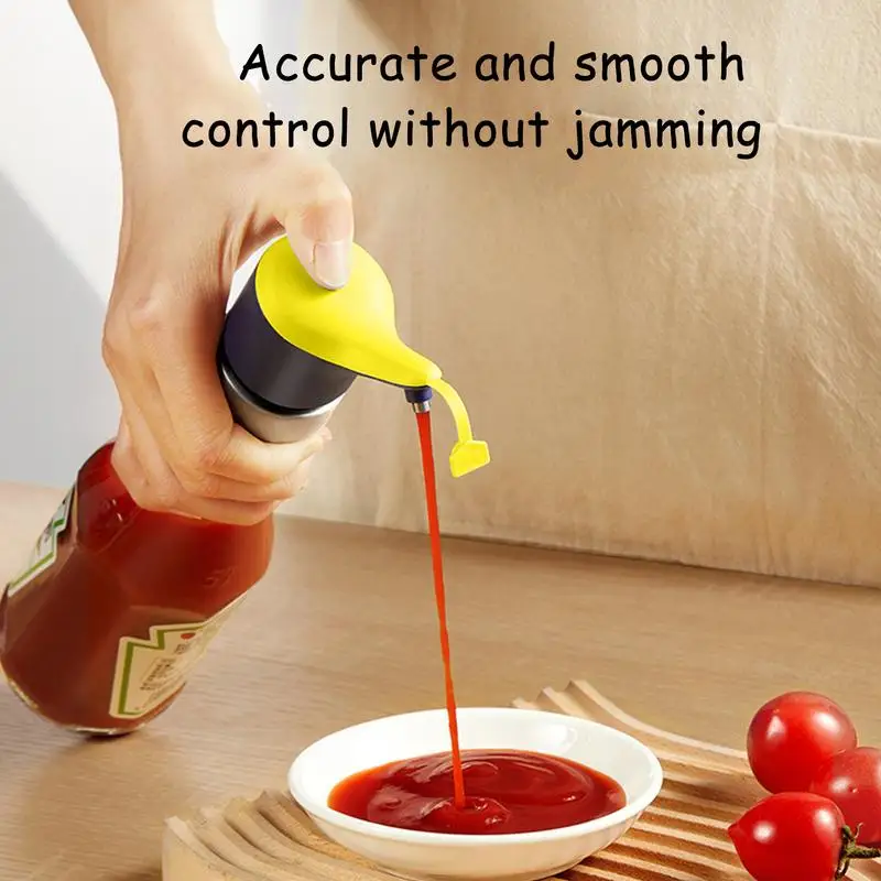 Oyster Sauce Pump Bottle Pumps For Oyster Sauce Bottle Dispenser With Pressure Nozzle Pump Head Push-Type Leakproof Nozzle Press