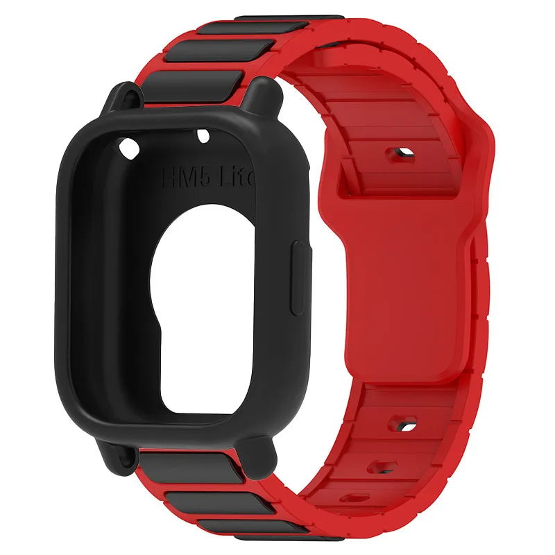 Silicone Protective Case and Strap for Smartwatch - Hollow Out Design