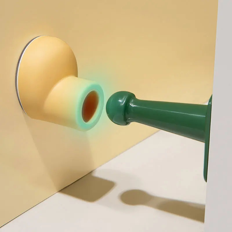 Houseeker Silent Silicone Anti-collision Door Stops Punch Free Safety Suction Stopper Toe Shoes Sticker Doorknob Mat