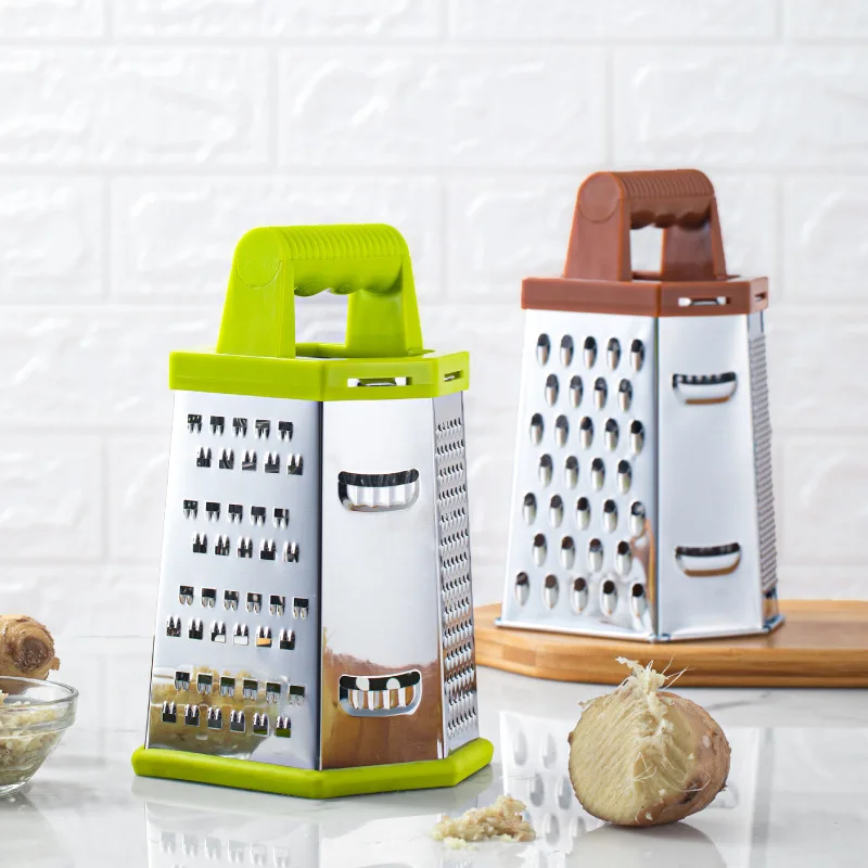 Sixside Box Grater Vegetable Slicer Towershaped Potato Cheese Grater
