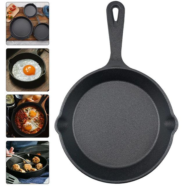 Cast Iron Skillet Non-stick Pan Griddle Kitchen Supply Cooking Utensil Mini  Baking Pans Utensils Small Household Frying - AliExpress