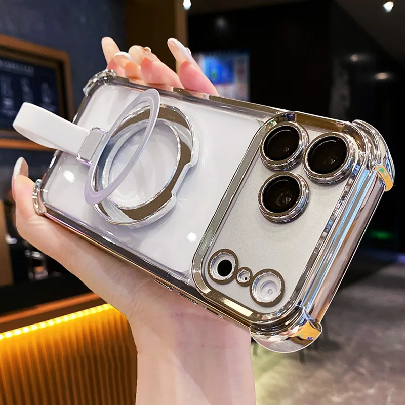 Handheld Magnetic Bracket with Flash Powder Shockproof Cover