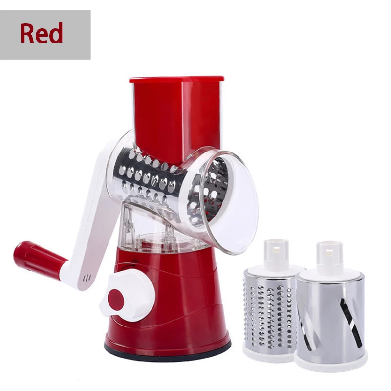 Vegetable Slicer Multi color multifunctional drum type hand cranked vegetable slicer household kitchen potato shred slicer