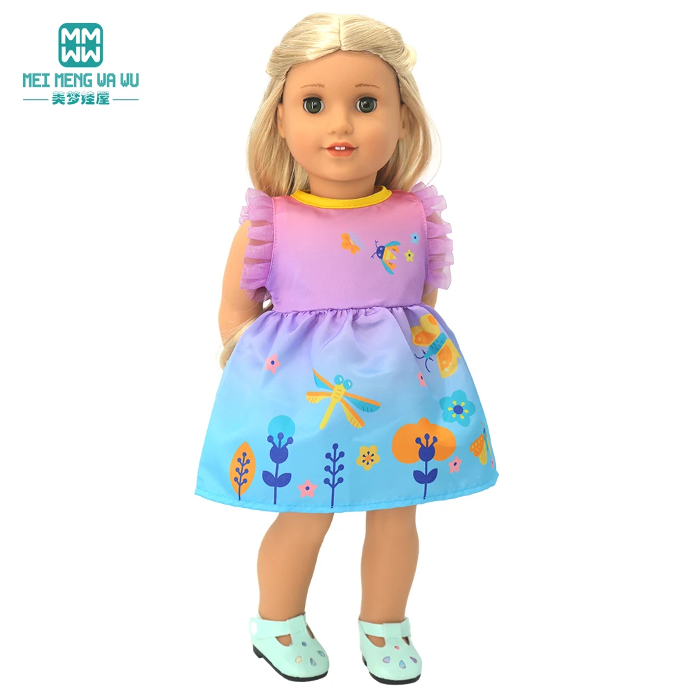 Clothes for doll fit 40cm new born doll accessories Fashion sequined jackets and dresses Christmas gifts for kids