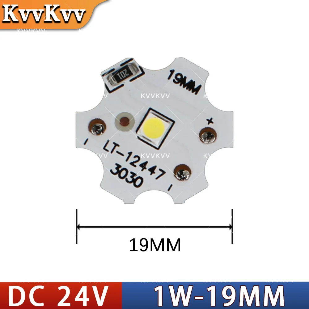 24V 1W 3W 5W 9W LED 칩 알루미늄 기판 원형 PCB 19mm 32mm 44mm 광원 보드 DIY 손전등용 광원 교체