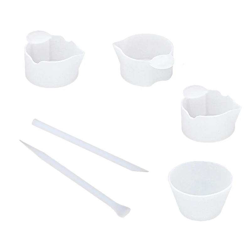 Measuring Cups Mixing Cup Card Slot Dispensing Cup Stirrer Stirring Rods Resin Glue Tools Set UV Epoxy DIY Crafts Tool 30ml 250ml non stick silicone measuring cup split cup silicone stirring stick diy epoxy resin tool jewelry making accessories