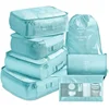 7Pcs Set Travel Organizer Storage Bags Suitcase Packing Cubes Set Cases Portable Luggage Clothes Shoe Tidy Pouch Folding 2