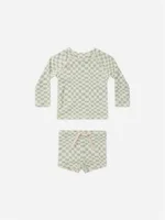 High Quality Summer 2024 swimsuit Boys Long sleeve Swimsuit set Kids Vacation beach shorts Swimsuit shorts RC 4