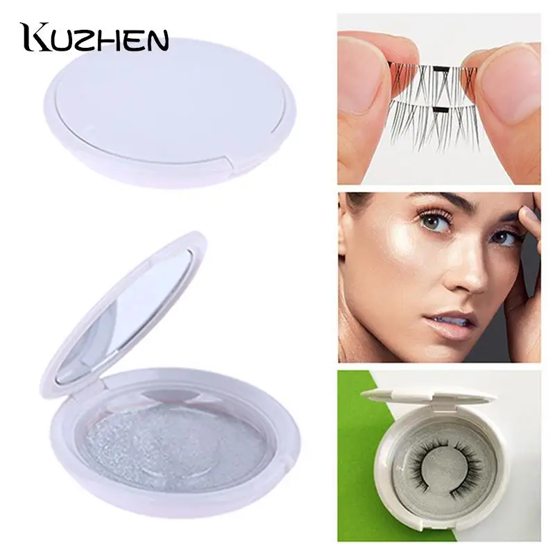 

Circular Double-layer Air Cushion Empty Box Makeup Travel Accessories Cosmetic Case With Mirror Rouge Eye Shadow Empty Box