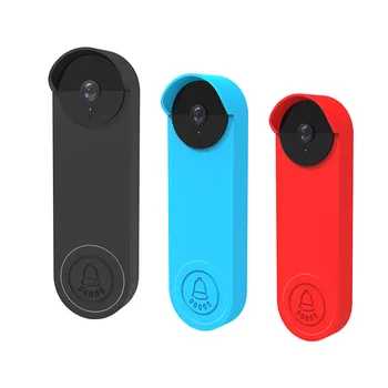 Google Nest 용 실리콘 케이스, 헬로 초인종 커버, 비바람에 견디는 보호 실리콘 초인종 케이스, 자외선 차단