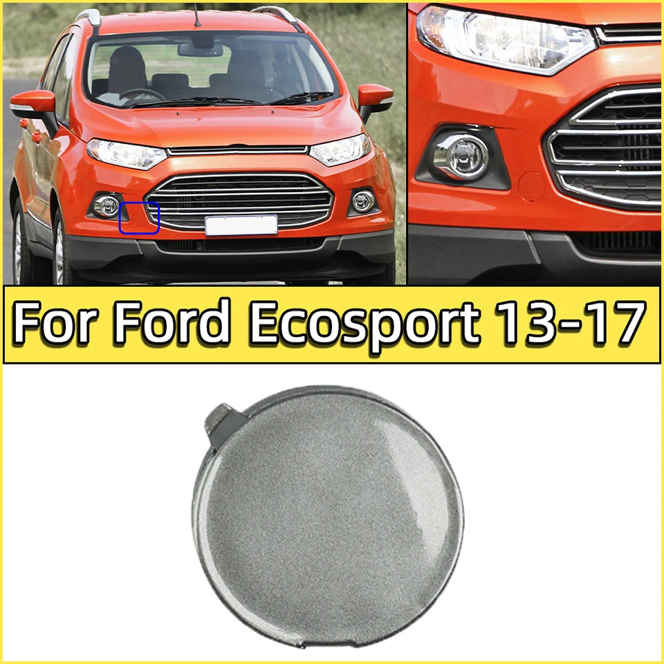 

Front Bumper Towing Hauling Hook Eye Cover Lid For Ford Ecosport 2013 2014 2015 2016 2017 Tow Hooking Trailer Cap Garnish Trim