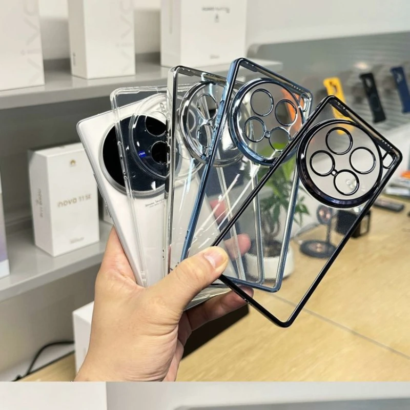 Luxury Electroplating Transparent TPU Shockproof Bumper Phone Case