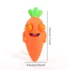 1pc-Interesting squinting carrot pinch toy, new soft and fluffy squeeze toy 6