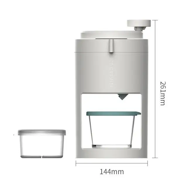 Multi-function Ice Planer Household Small Manual Smoothie Machine Hand Crushed Ice Breaker Portable Hail Machine Kitchen Tools 6