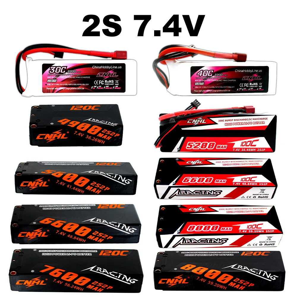 CNHL Lipo Battery, 74V 6200am Idol 7,4v 38.48wh Z