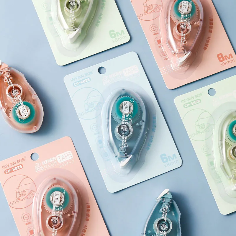 6m * 8mm 도트 접착제 테이프 양면 접착 DIY Scrapbooking 콜라주 사진 앨범 사무 문구 용품 롤러 테이프