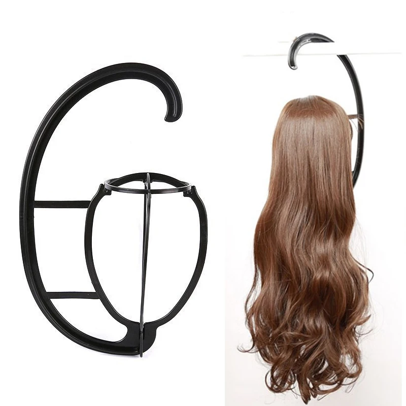 New Hanging Wig Stand Portable Plastic DIY Hats Hanger Detachable Display Hair Dryer Holder Tool For Long & Short Wigs