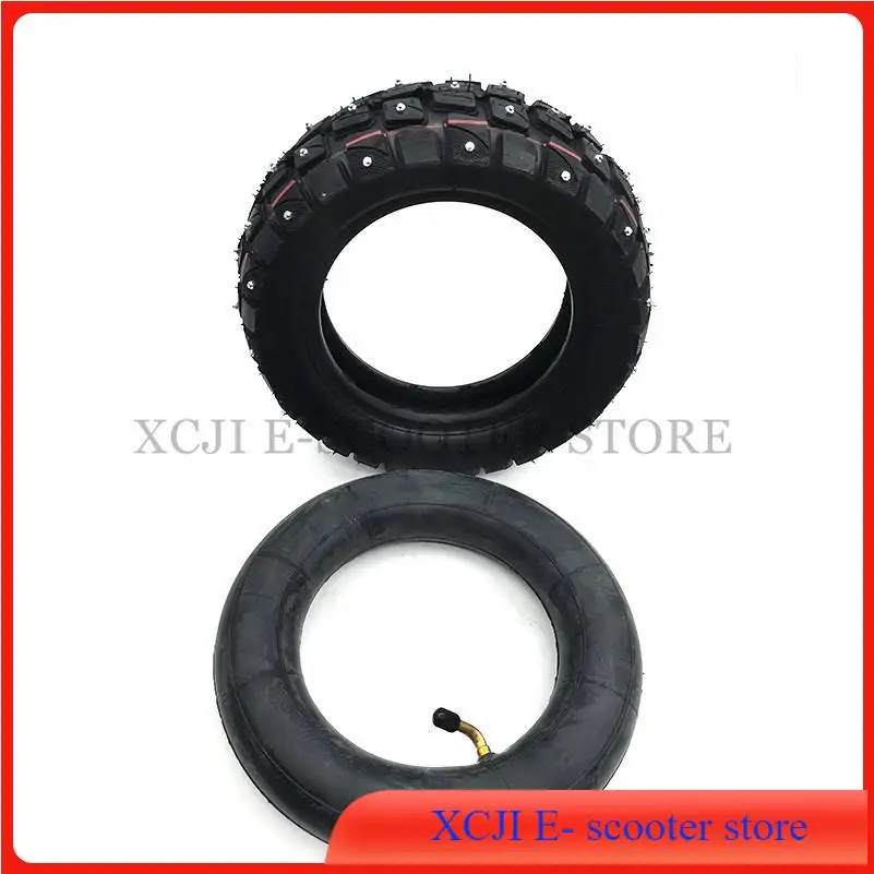 

255x80 Electric Scooter Off-road Snow Tires 10x3.0 Inflatable Inner Tube with Bent Valve Stem Outer Tire for Zero 10x KuGoo M4