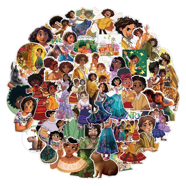 10/30/50pcs Disney Movie Encanto Stickers Decals Laptop Phone Guitar Luggage Skateboard Diary Bike Cartoon Sticker for Kids Toy 1