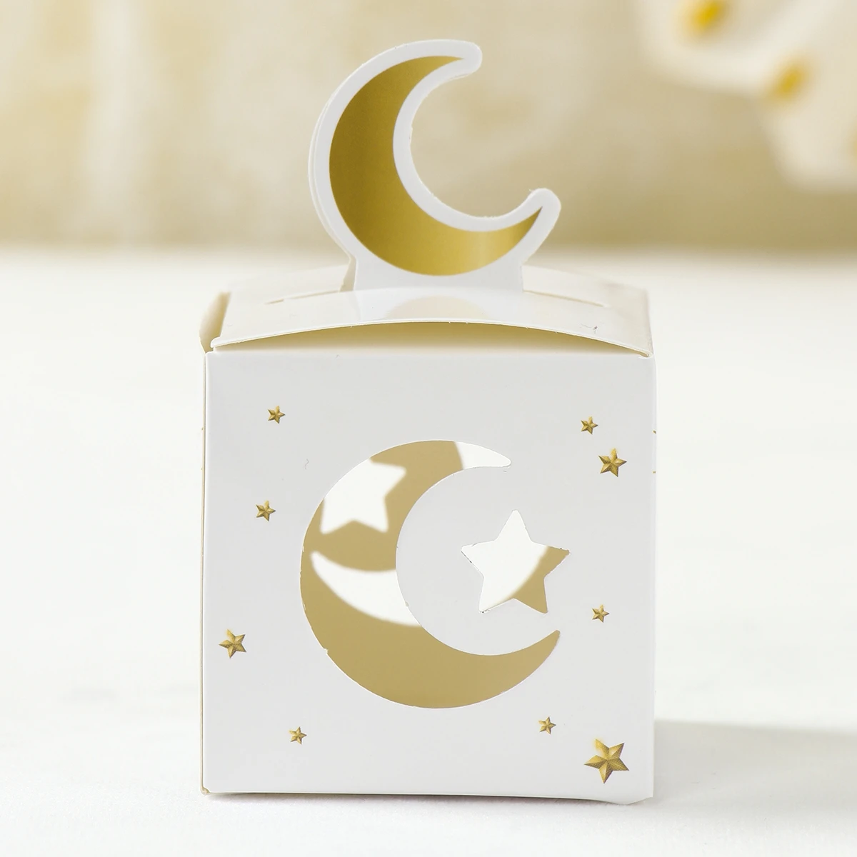 24Pcs Eid Mubarak Candy Gift Box Eid Black White Packaging Box Ramadan Decoration 2024 Islam Muslims Festive Party Supplies