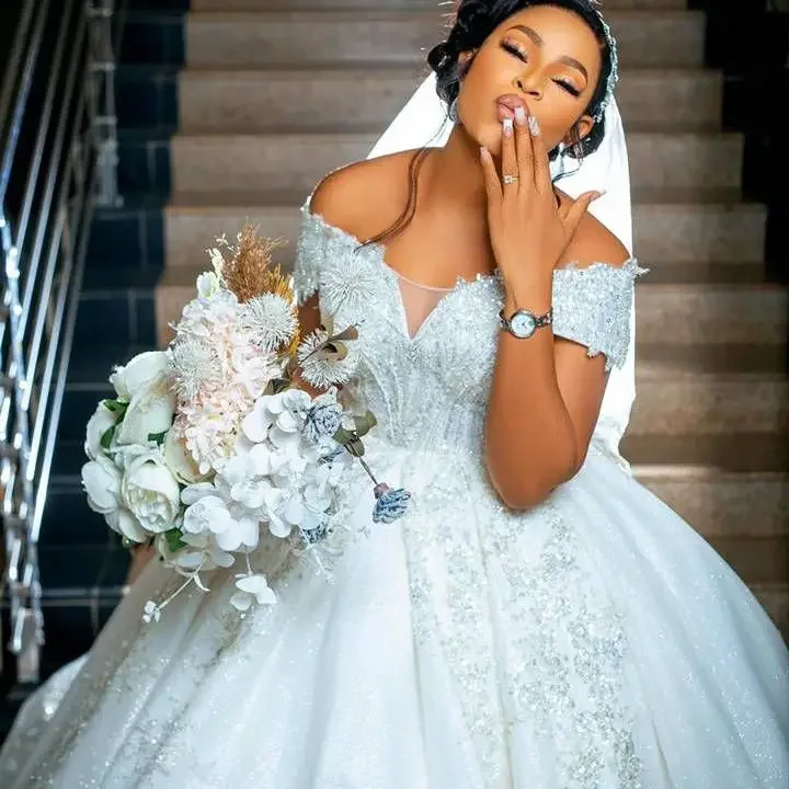 green emerald velvet dress Elegant Ivory Baroque Lace Fit-and-Flare Wedding Dress  ML153  Viniodress