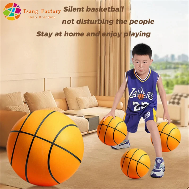 Basketball Balls Silent PU Foam Noise Free Indoor Bounce