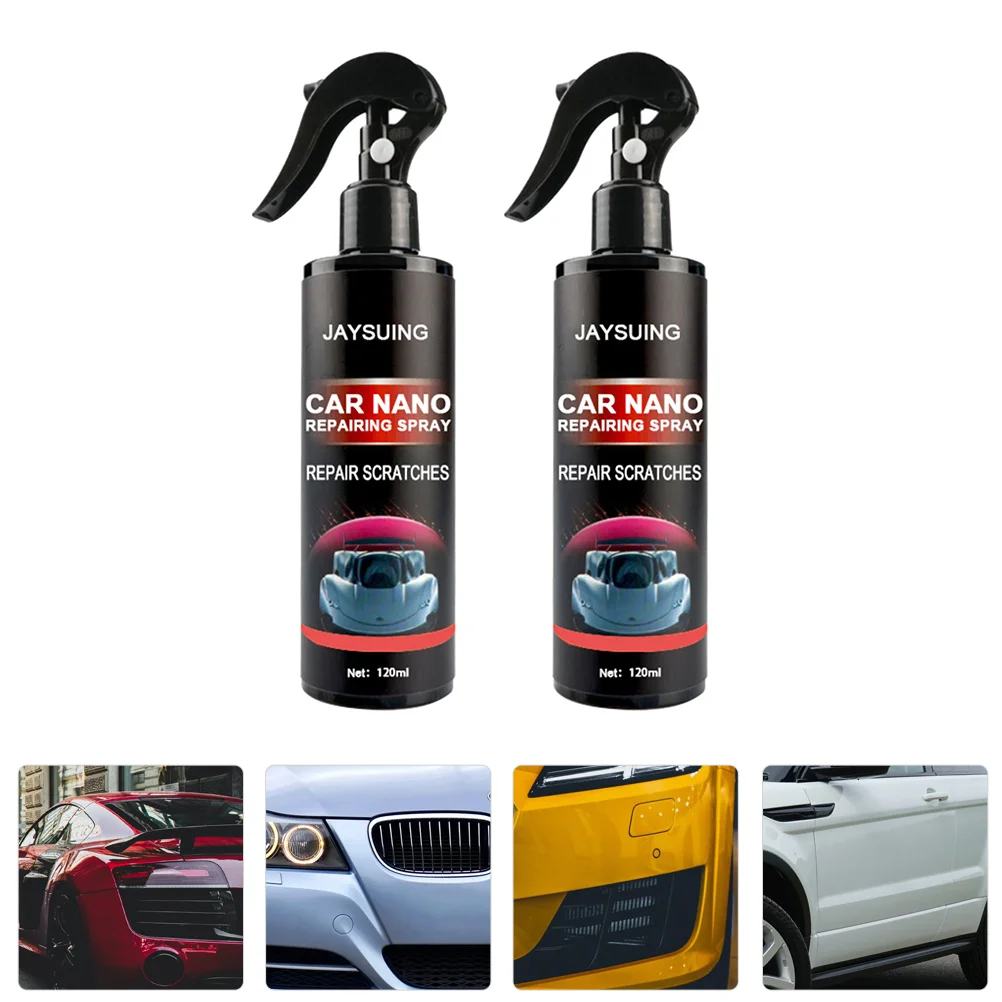 

2 Bottles Cars Repair Spray Nano Vehicle Repairing Glass Scratch Remover Paint Restoring Tool Supplies Wax Polish