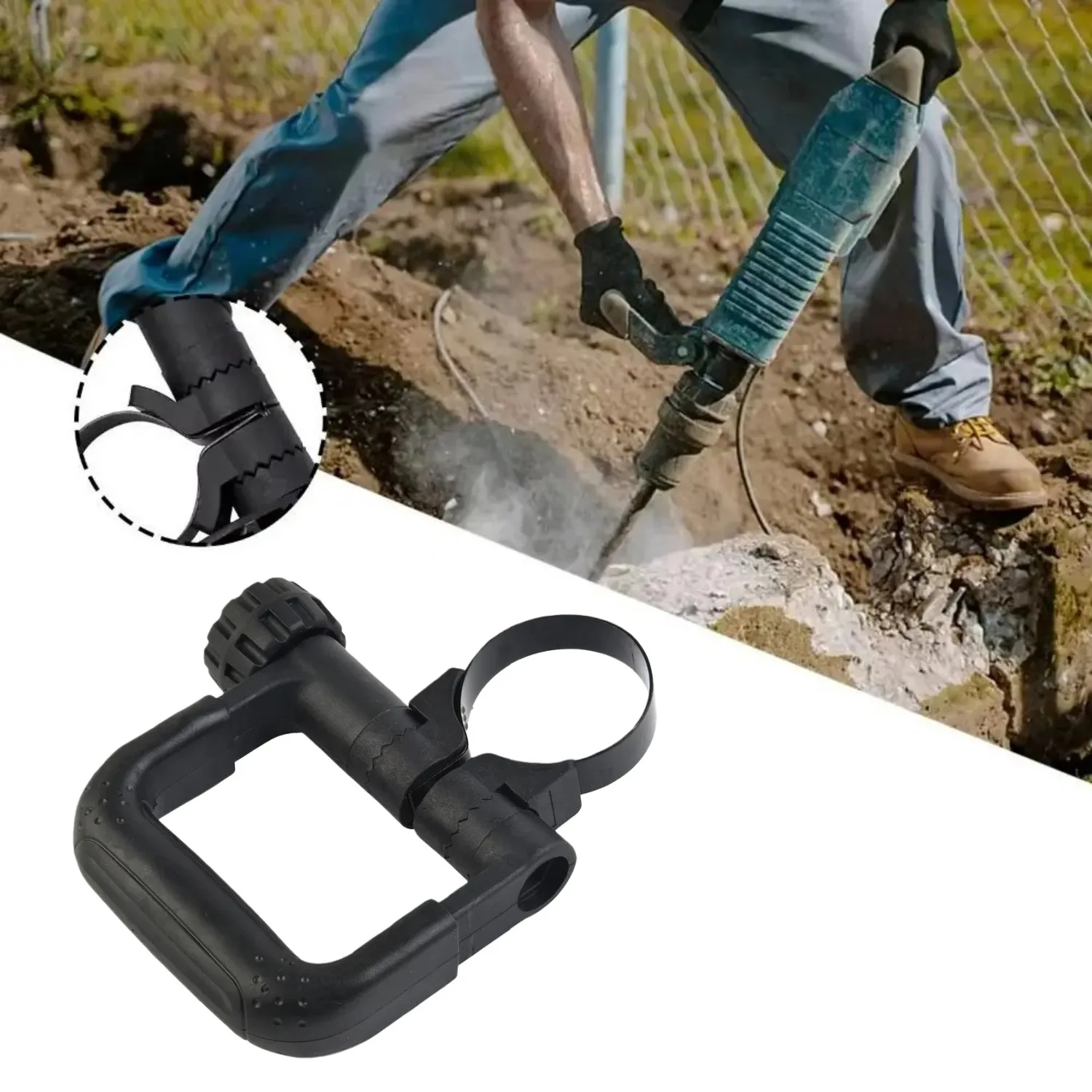 Seitengriff für Bosch Bohrhammer 11316/GSH 11E, schwarzer elektrischer Spitzhacke, Seitengriff, Hilfsgriff vorne