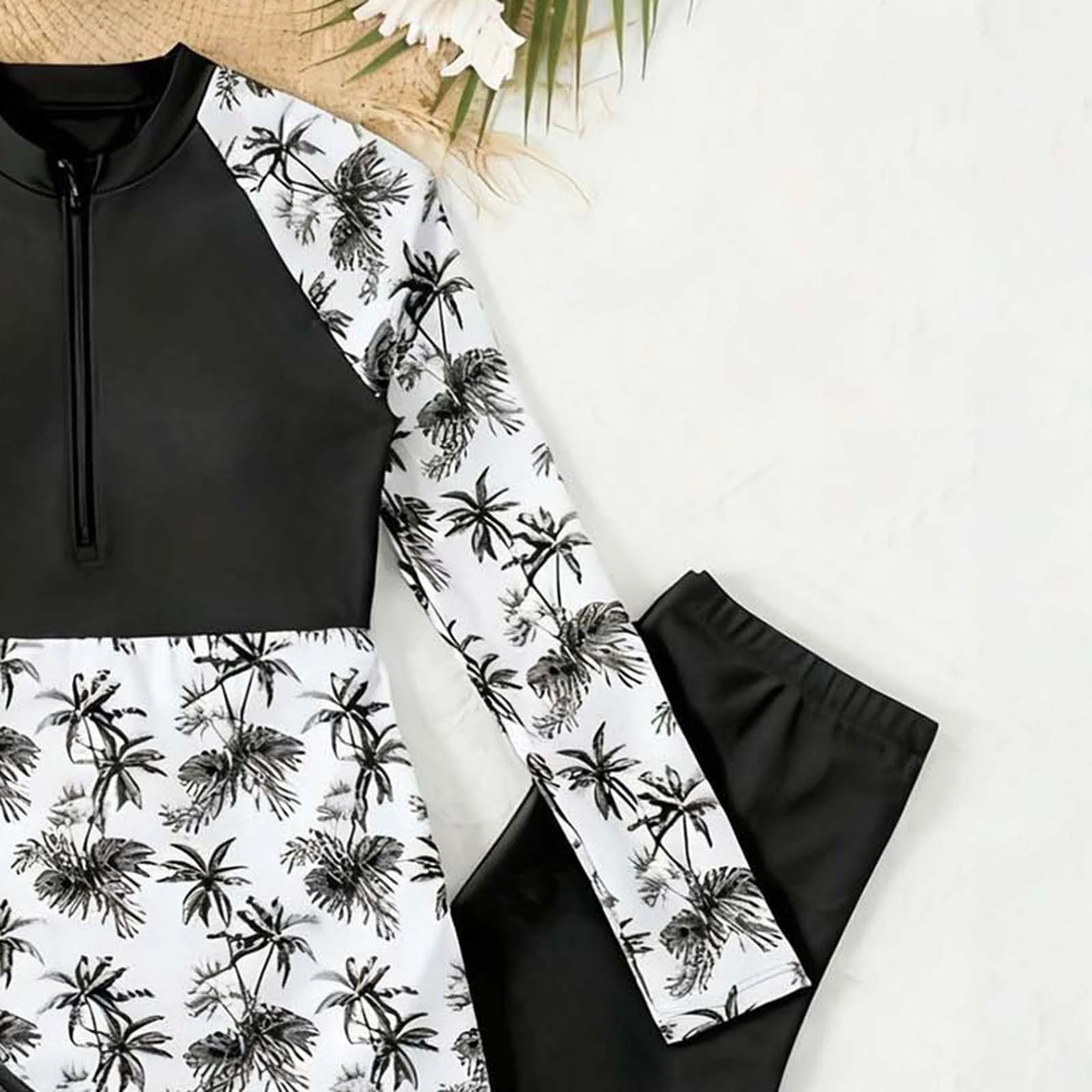 8-14 Year Children Rash Guard Long Sleeve Swim Dress & Pants S530c526812a441c789711b384d8302b5p