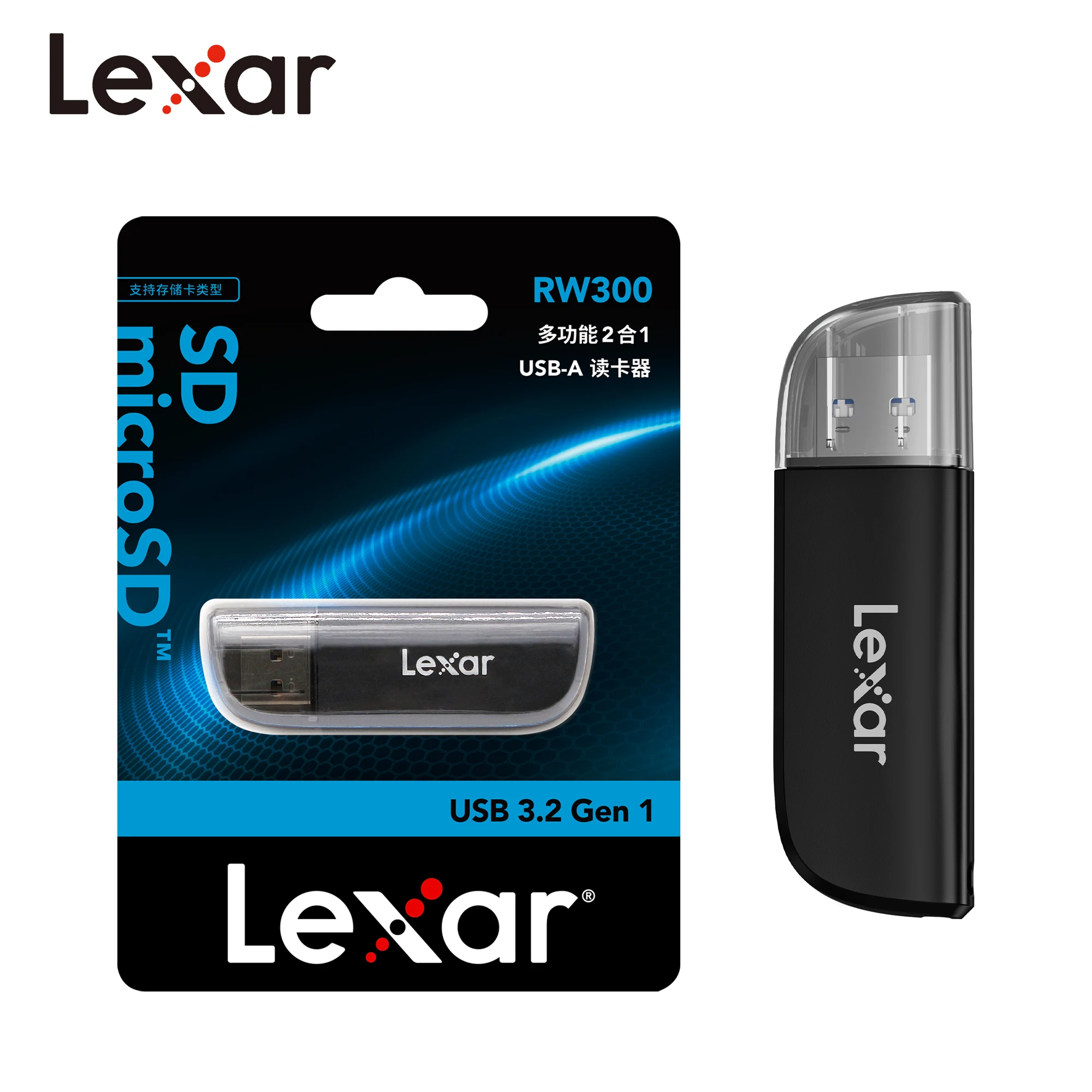 Lexar microSD Card Reader LRW330U-BNBNU B&H Photo Video