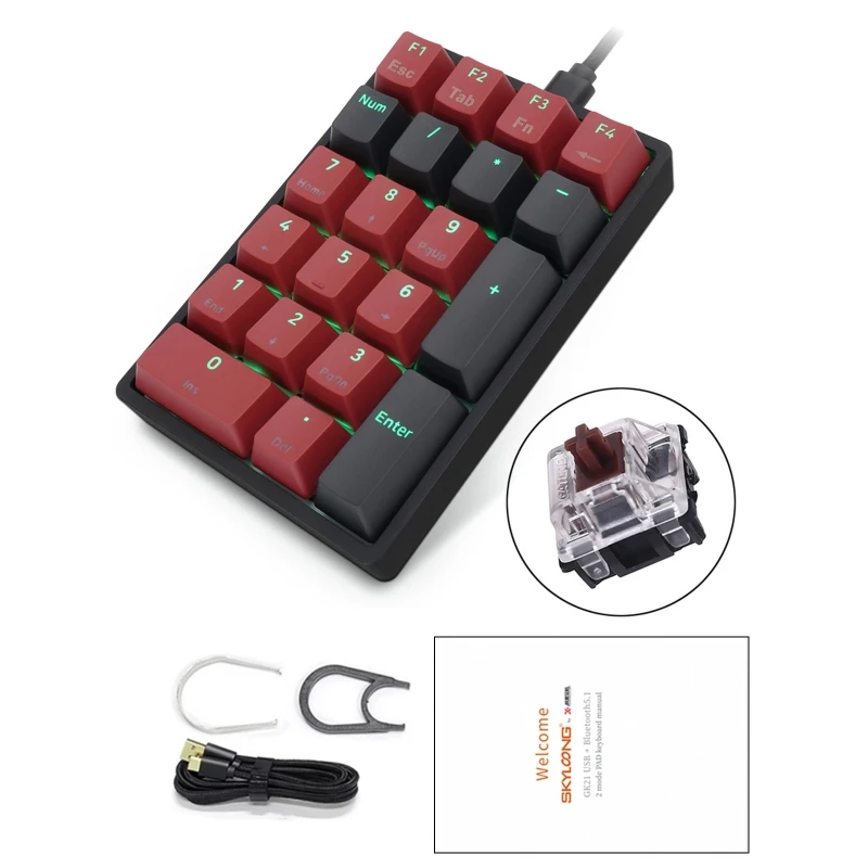 SK21 광 스위치 기계식 키보드 RGB 백라이트 유형 핫 스왑 가능 PBT
