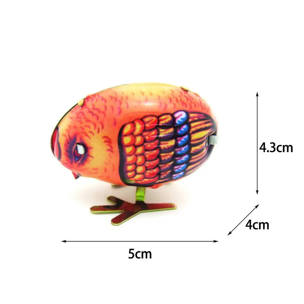 1Pc Cute Interesting Simulated Pecking Rice Lovely Interactive Toy Chick Clockwork Toy Battery-Free Boy Girl Chicken Wind-Up