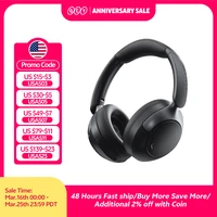QCY H3 Pro ANC Wireless Headphone 50dB Noise Canceling Hi-Res Spatial Audio Earphone with LDAC Bluetooth 5.4 Over Ear Headset