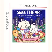1pc Sweetheart Cute Animal Coloring Book, Stress Relief Emotional Release, Perfect Gift for Valentine'S Day, Christmas, New Year 2