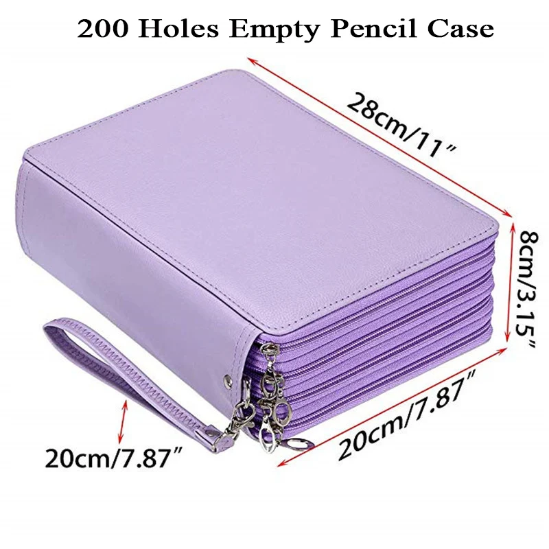 72/120/168/200 Slots School Pencil Cae for Girls Stationery Box