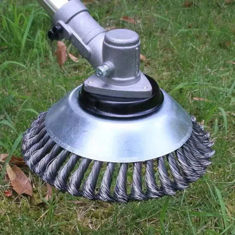 6 Inch 8 Inch Wire Weeding Disc Weeding Wheel Rust Removal Wire Wheel Mowing Head Lawn Mower Accessories