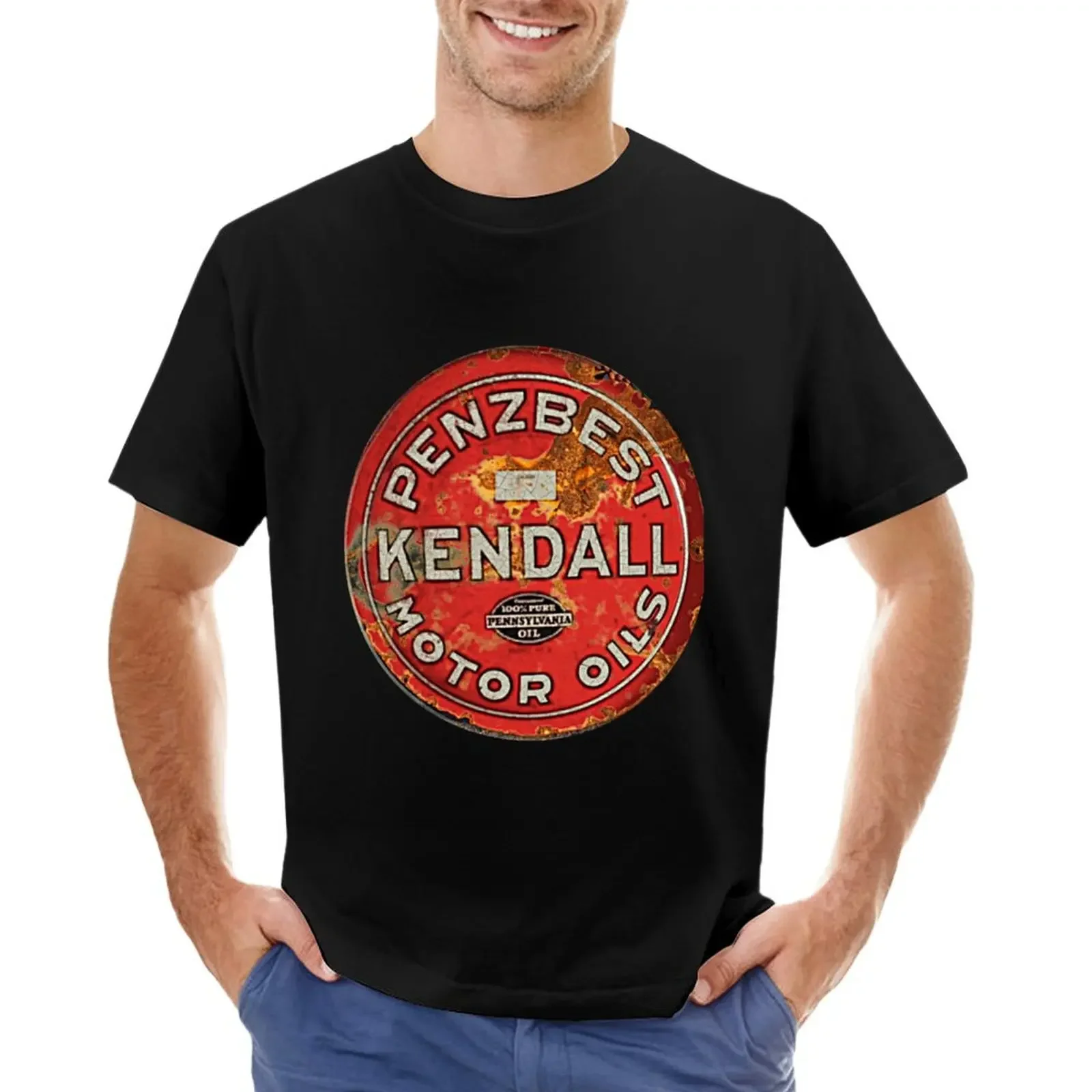 Kendall Motor Oil T-Shirt Blanks For A Boy Summer Clothes Magliette Alte Da Uomo