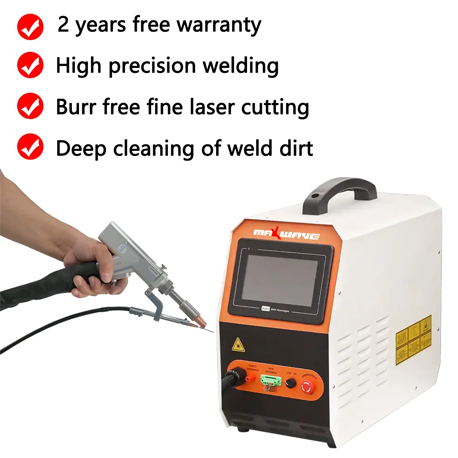 Laser cutting Welder Machines Handheld 500w Factory 800w/1000W Industrial Fiber Laser Welding Cutting 2 in 1 machine for 4