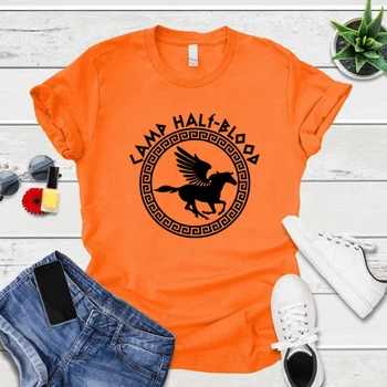 Camp Half Blood T Shirts Fall Training Camp Game Tshirt Halloween Magical Gift Unisex Short Sleeve T-shirts Casual Harajuku Tees 1