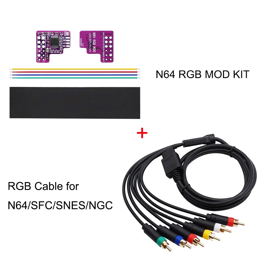 Por adelantado cortador principio RGB MOD THS7374 Amp Mod Kit Compatible con Nintendo64 N64 consola de juegos  NTSC - AliExpress