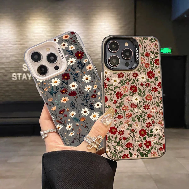 Daisy Flowers Hard Cover Phone Case