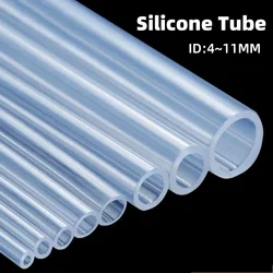 Food Grade Flexible Silicone Rubber Hose - Transparent, Nontoxic, Clear, Soft, Various Diameter Options - OD 5xID 3mm